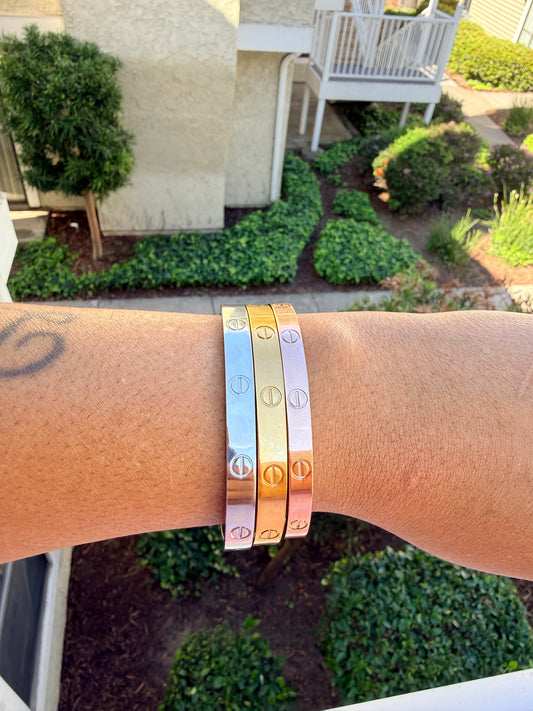 Eternal Trinity Screw Bangle